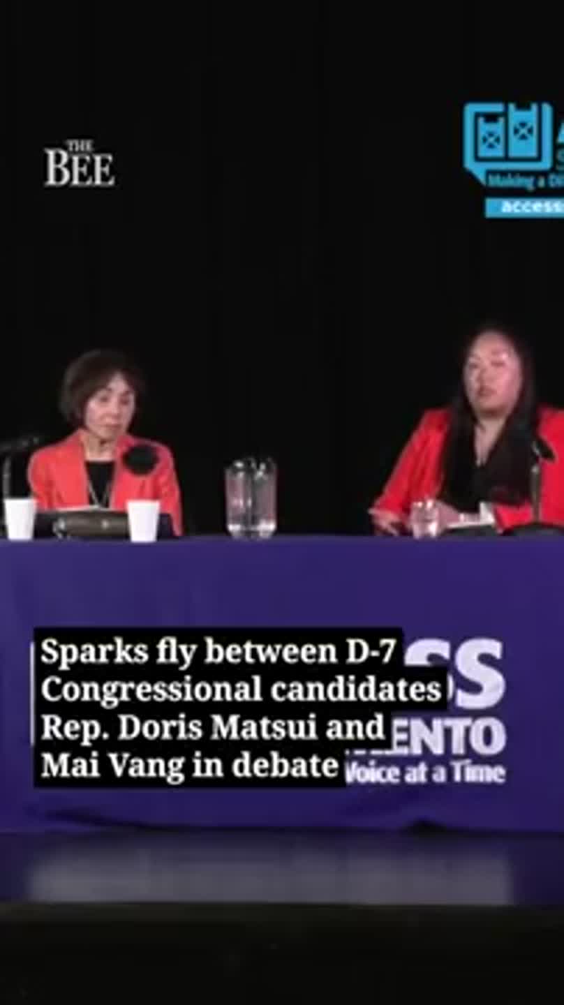 Watch sparks fly between Congressional candidates Matsui and Vang at debate