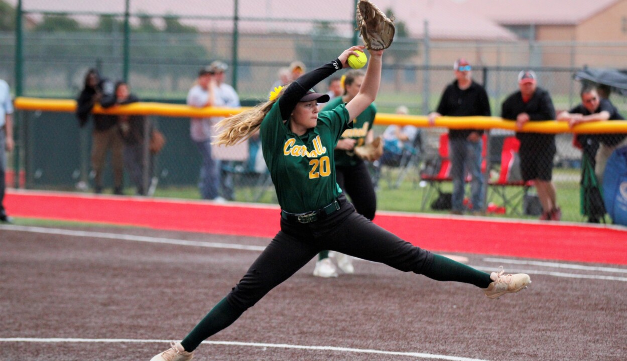 Carroll whips through state quarterfinal thanks to ‘fastest pitcher in Kansas’