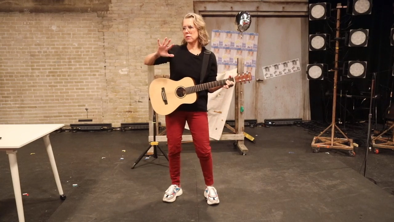 Lauren Weedman — or is it Tammy Lisa — on stage at BCT