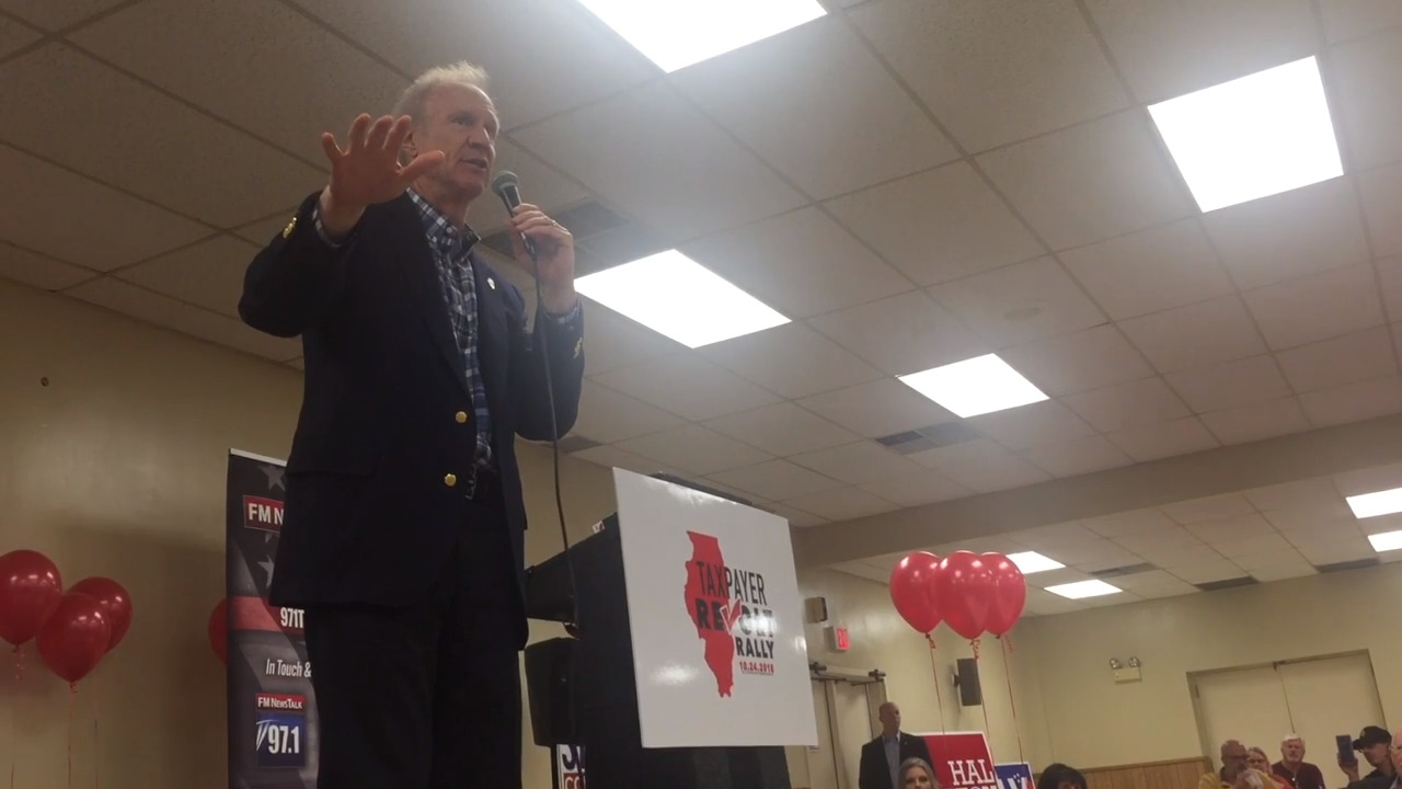Bruce Rauner Rally IL Gov. Bruce Rauner campaigns at GOP rally in Collinsville (Video ...
