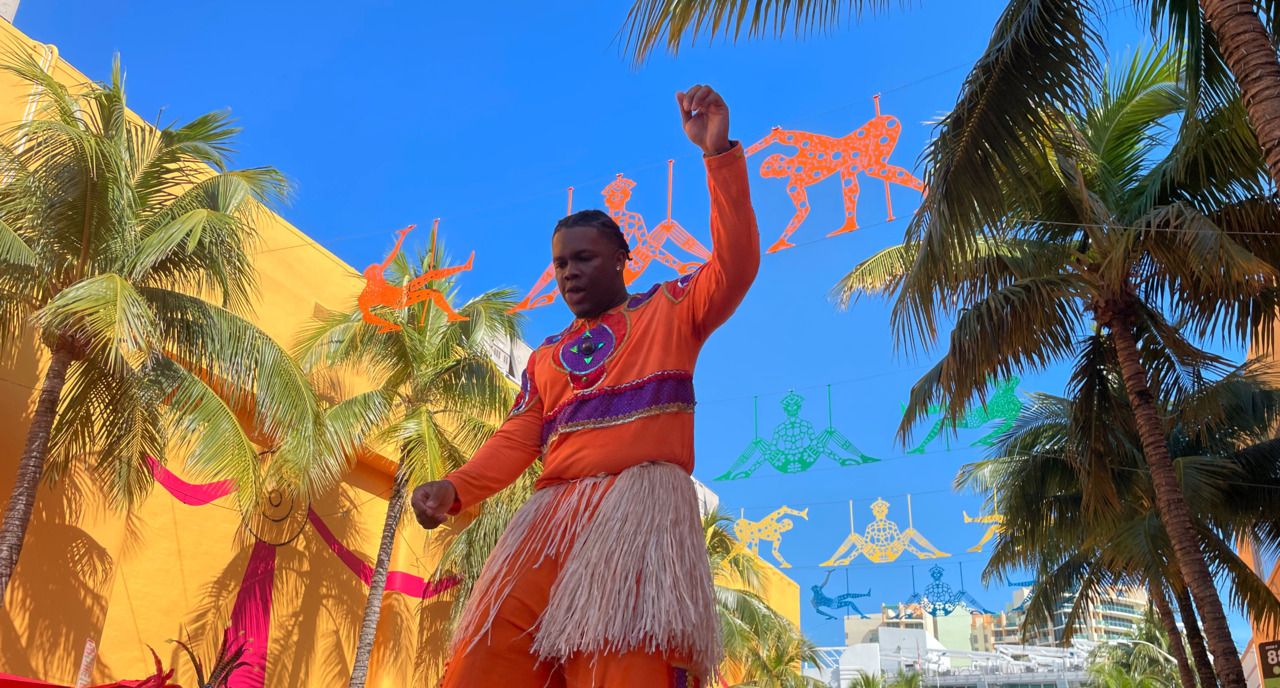Edouard Duval-Carrié talks about new art installation hanging over Española Way