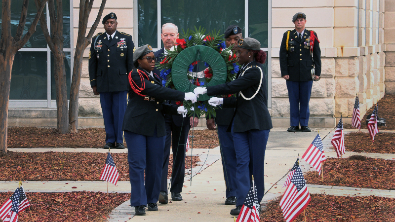 Celebrating Our Veterans: JROTC students honor, salute veterans