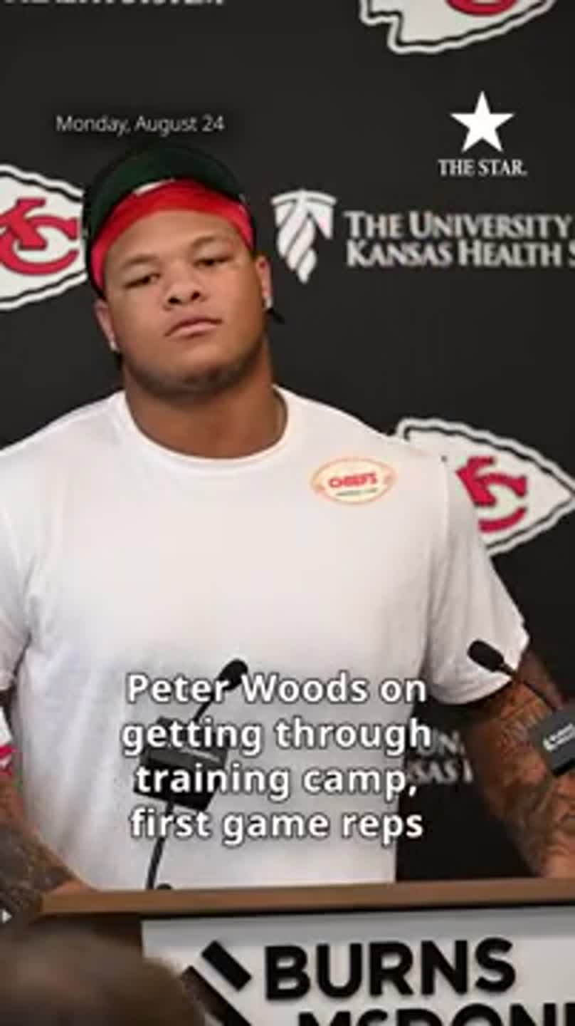 Chiefs' Peter Woods talks about getting through first training camp
