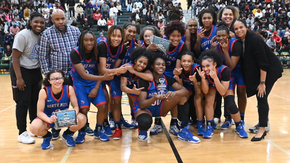 WATCH: North Meck's girls celebrate winning conference title