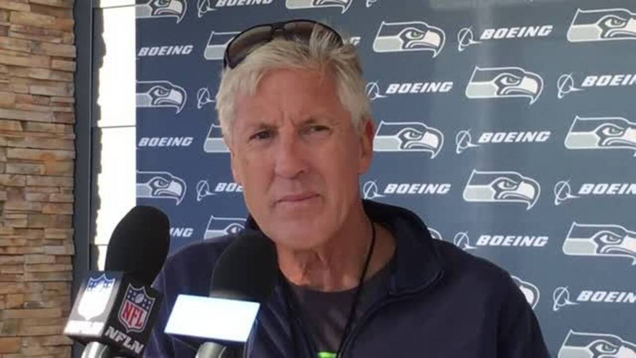 Pete Carroll Russell Wilson looks fine, normal upon Seahawks' return from bye