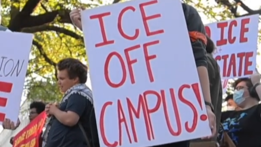 'No ICE at Penn State,' protesters chant during march on campus