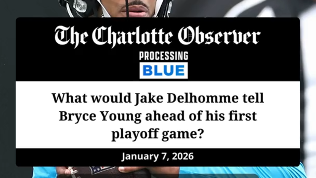 Jake Delhomme gives Bryce Young advice ahead of playoff game