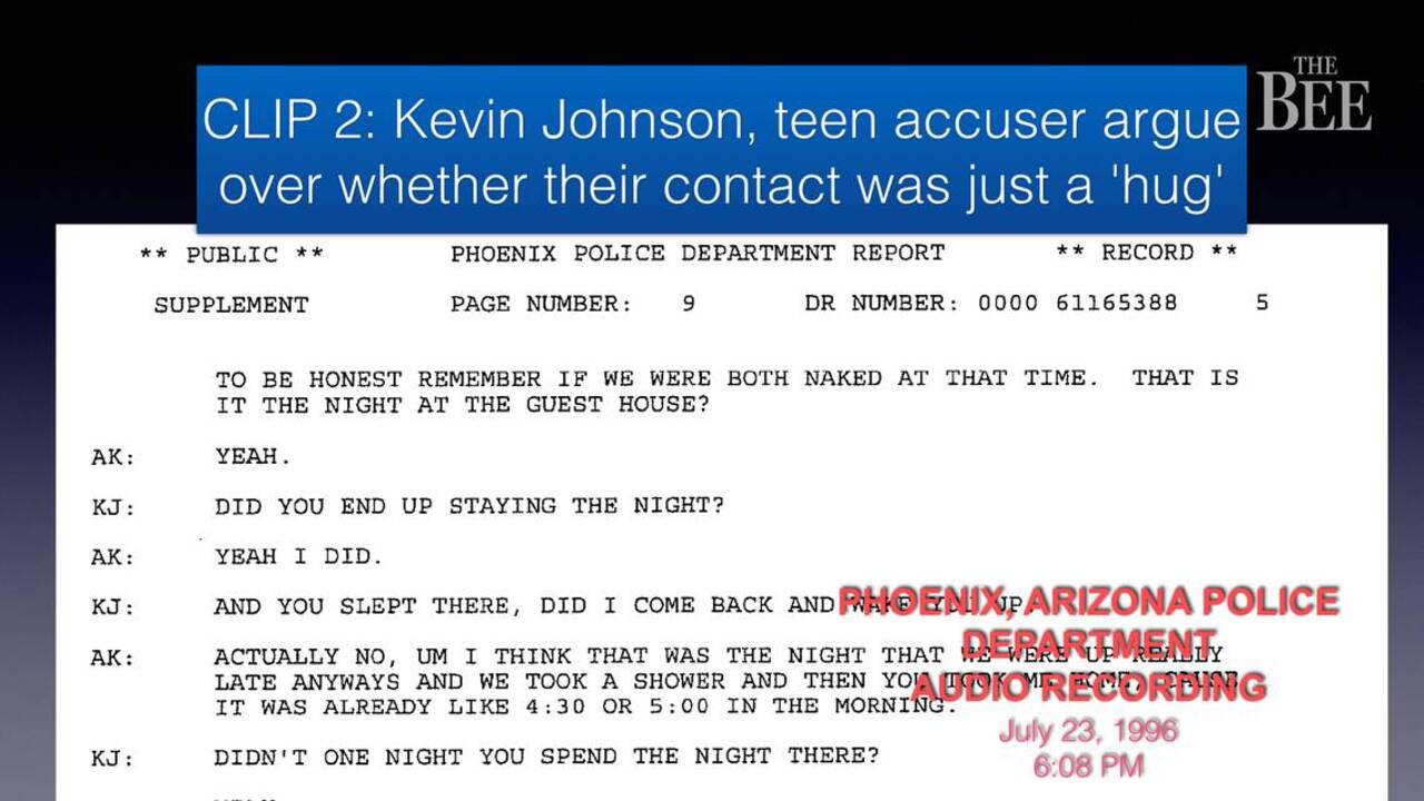 Sacramento Mayor Kevin Johnson, teen accuser argue over whether their contact was just a 'hug' 