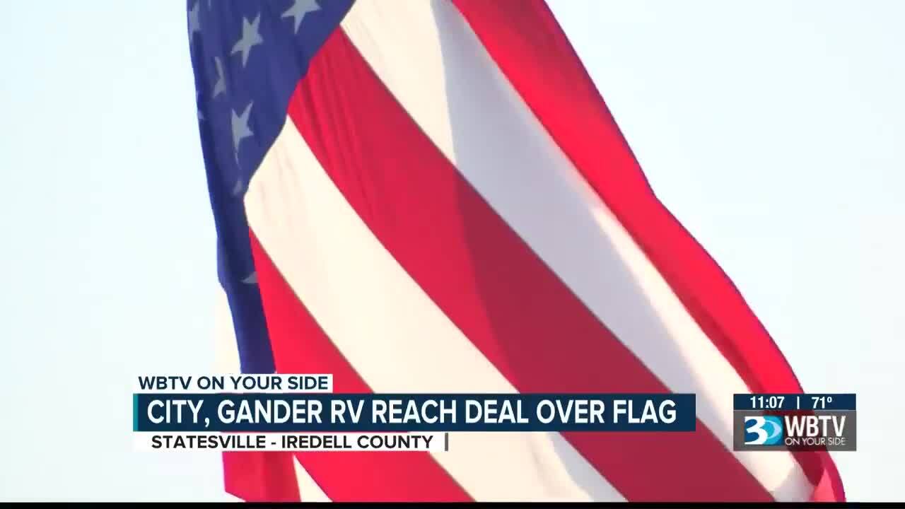 Controversial massive flag is allowed to stay up | Charlotte Observer