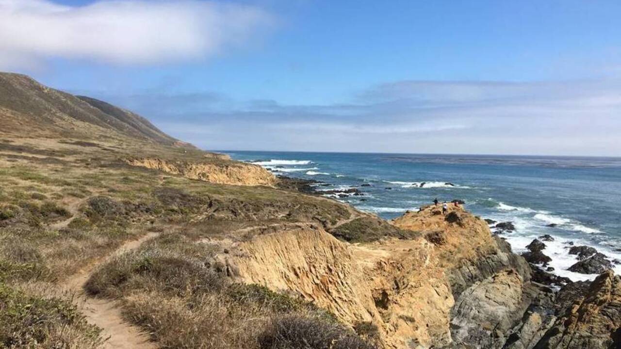 Hiking Harmony Headlands State Park