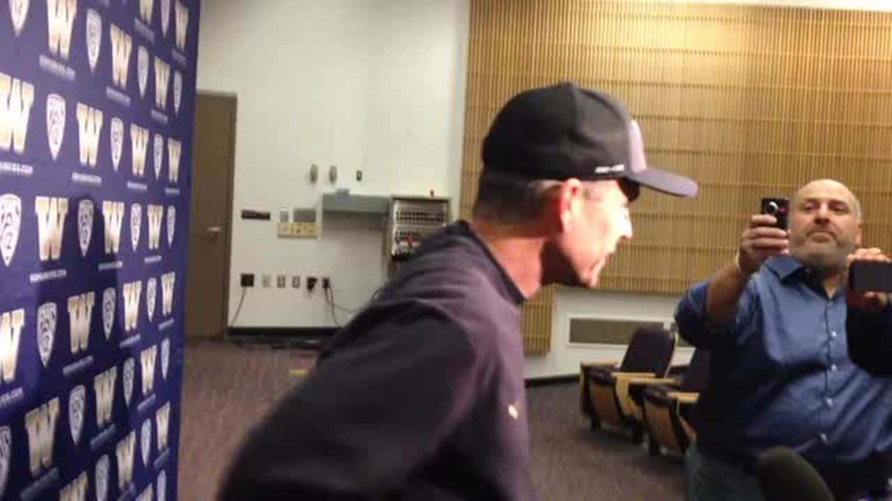 Video: Chris Petersen previews UW Huskies vs. Oregon 