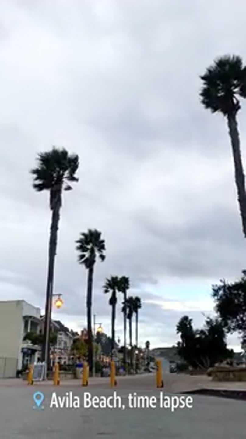 Leading edge of storm blows into Port San Luis