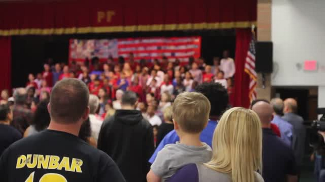Video: Popp’s Ferry Elementary salutes veterans