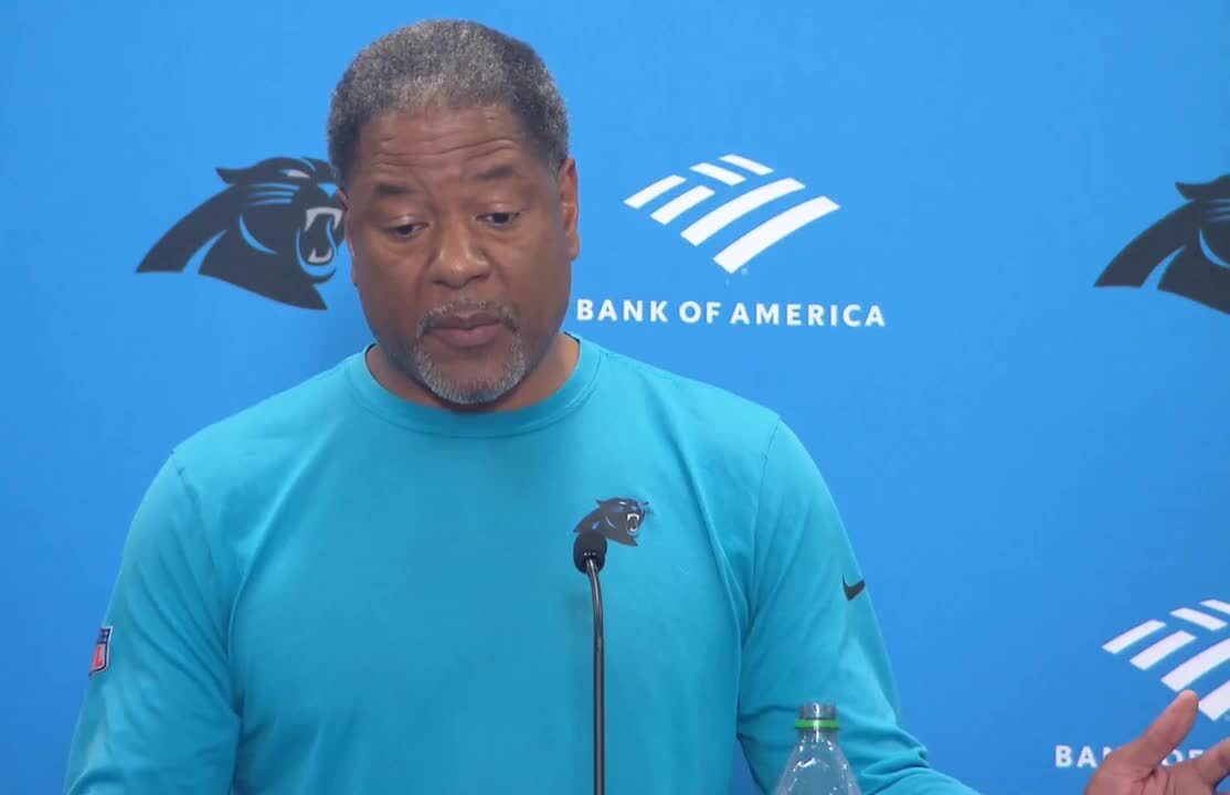Interim Carolina Panthers head coach, Steve Wilks, held a press conference following the trade of Robbie Anderson