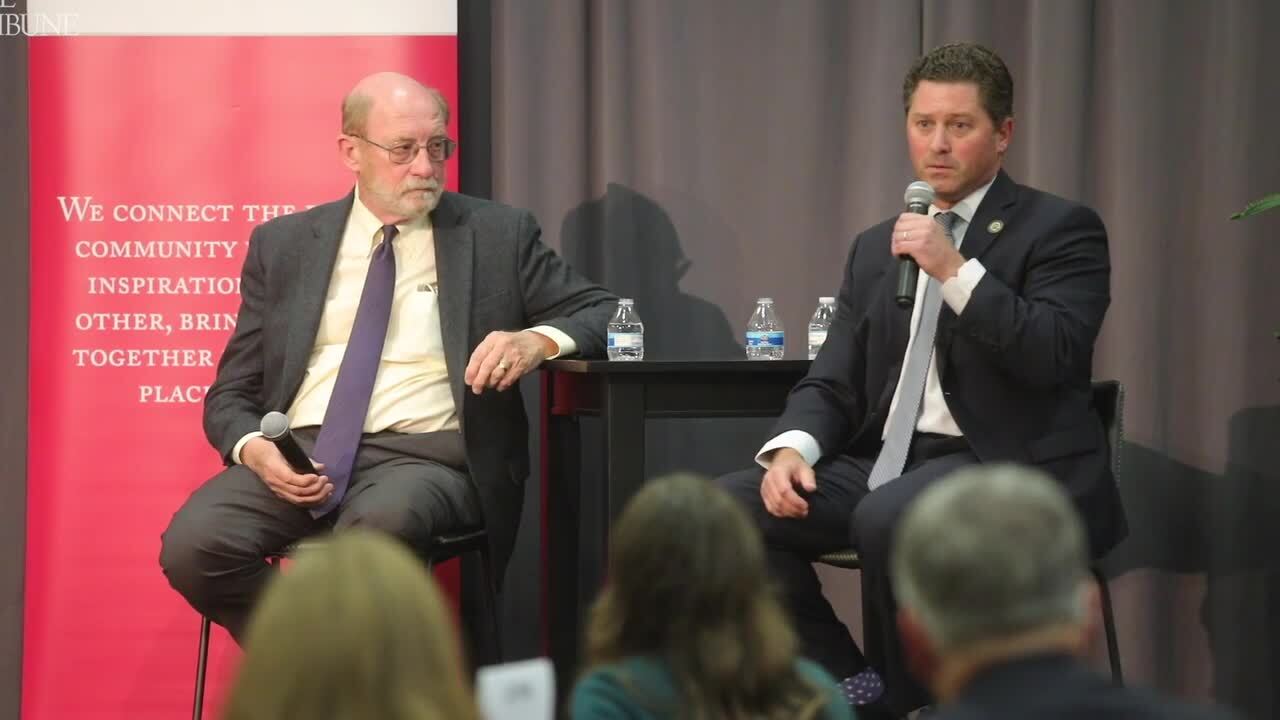 Laird and Cunningham talk water and drought at SLO Chamber