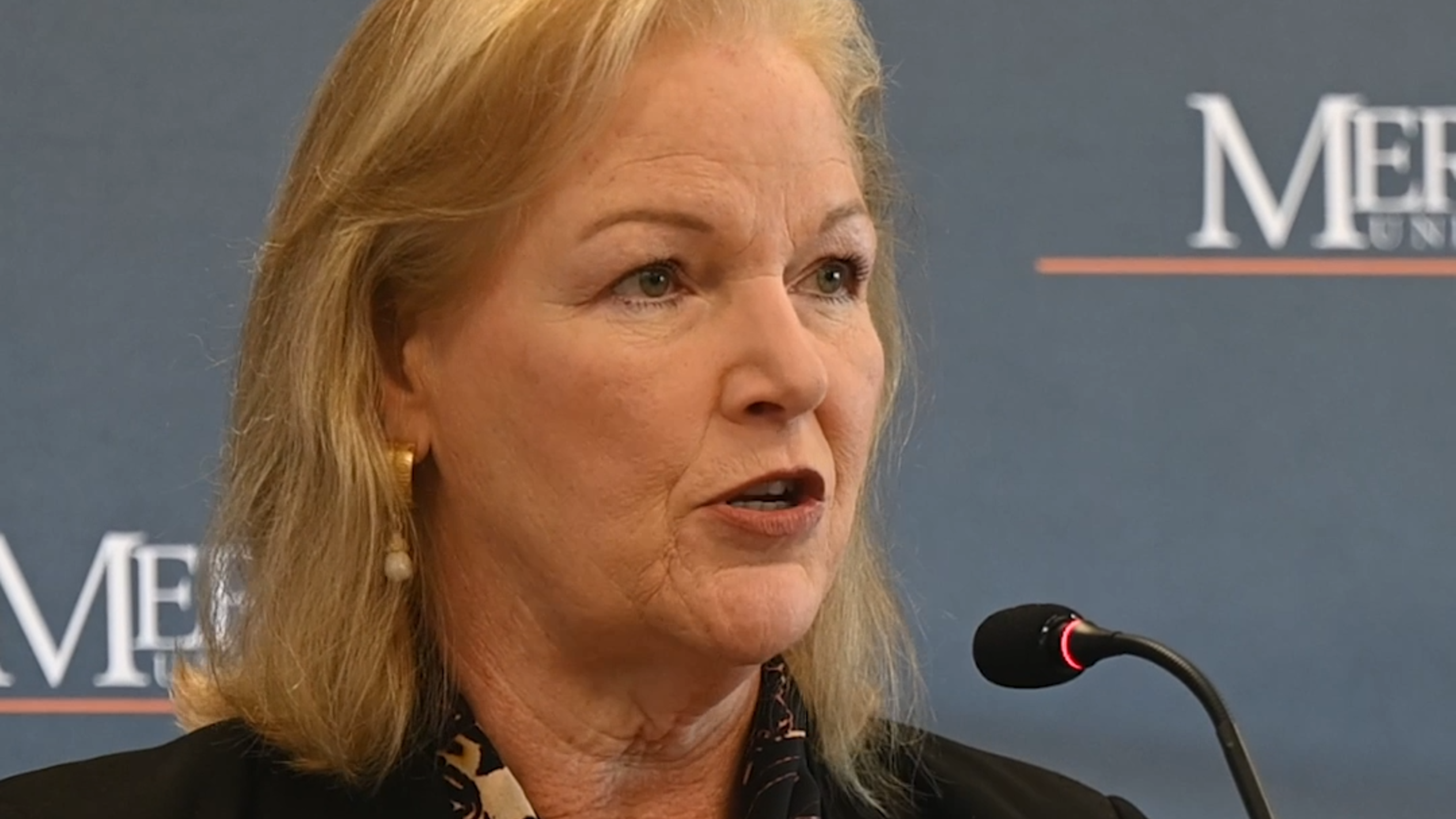 Mercer University's first female president gives inaugural address