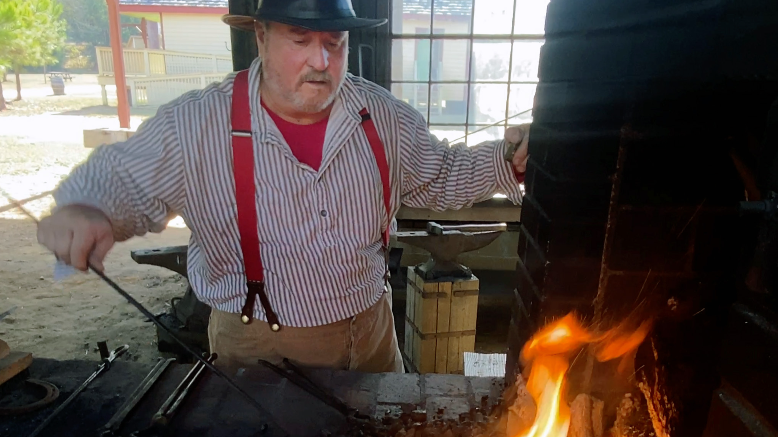 'I'm here so the dying arts don't die entirely.' Meet blacksmith at Historic Westville Village