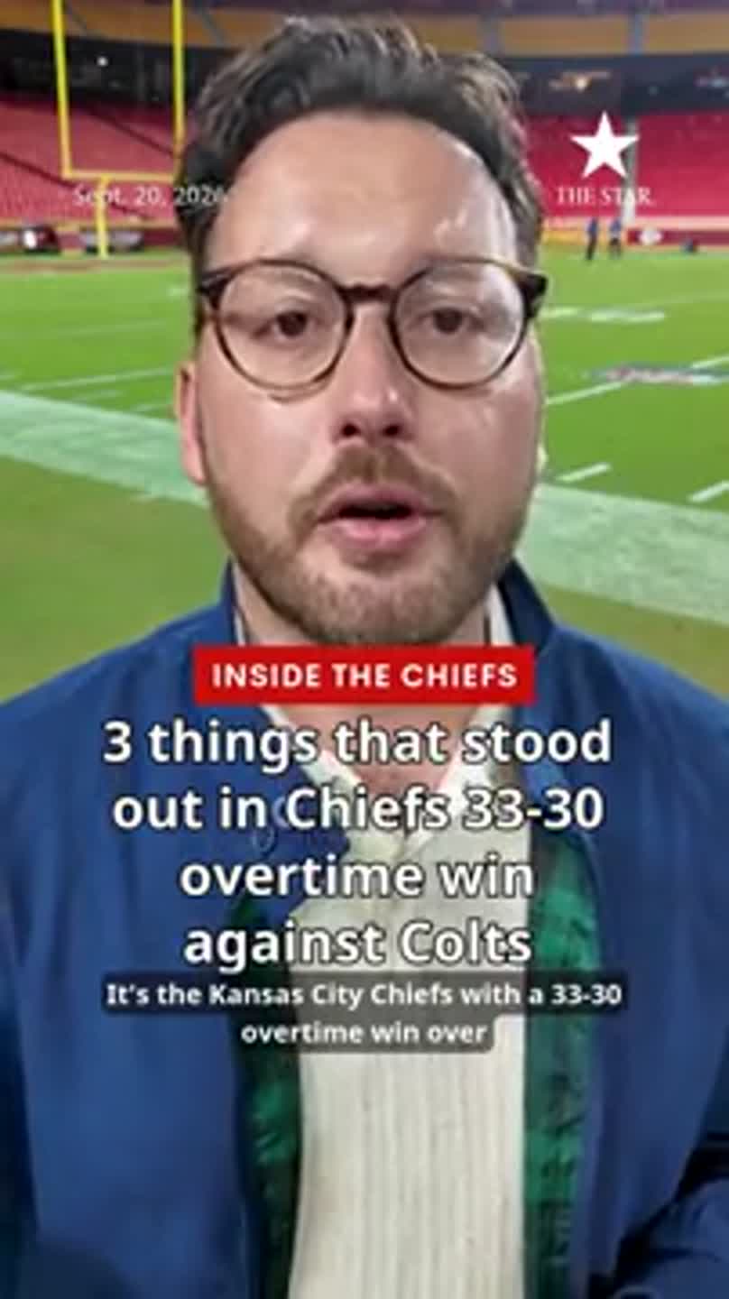 3 things that stood out in Chiefs 33-30 overtime win against Colts