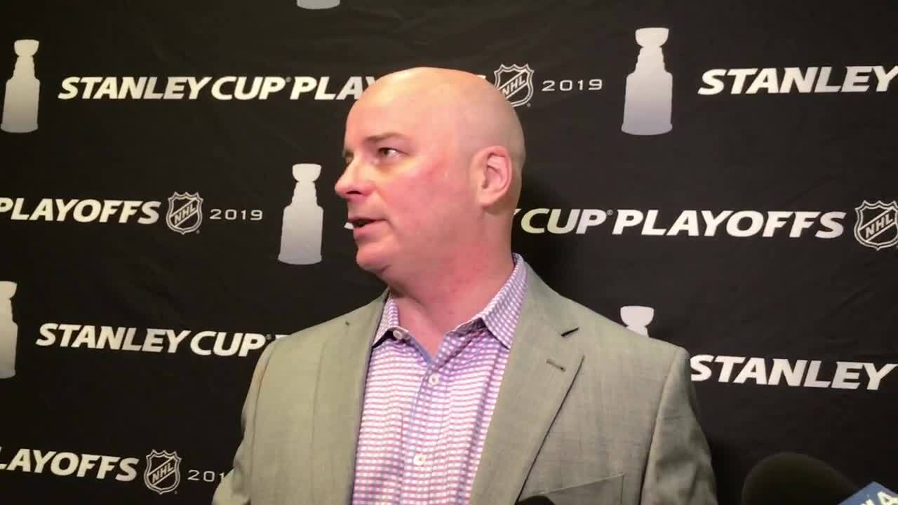 Bishop stayed cool, Binnington blew up as Stars even series