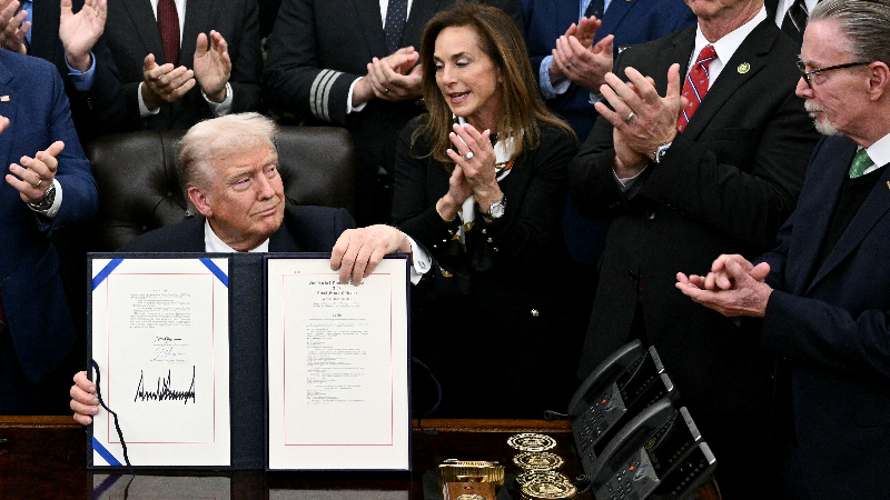 Trump signs spending bill to end shutdown
