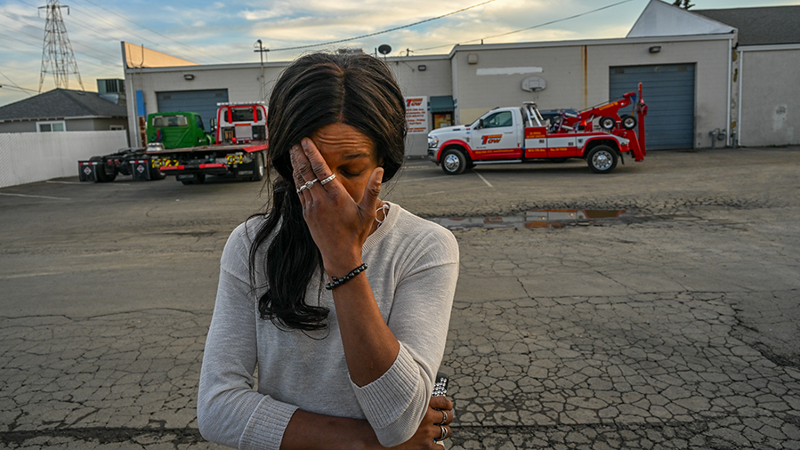 ‘They literally just took my whole life,’ homeless woman cries after city tows motor home