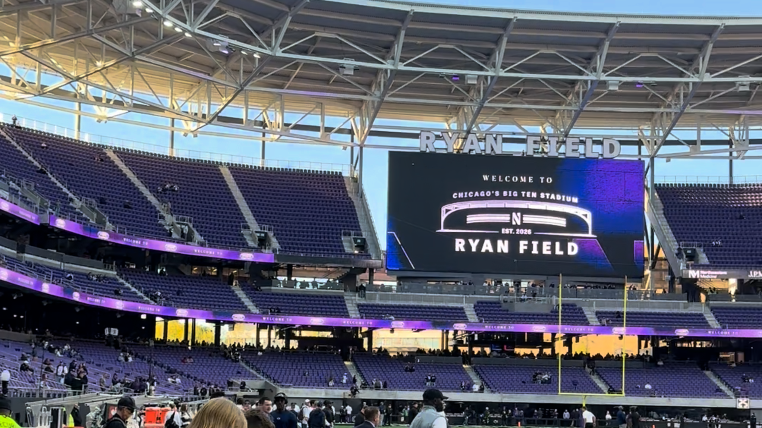 A look at Northwestern's new football stadium during its debut vs. Penn State