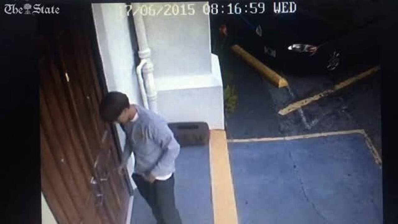 New surveillance videos show Dylann Roof immediately before, after church killings