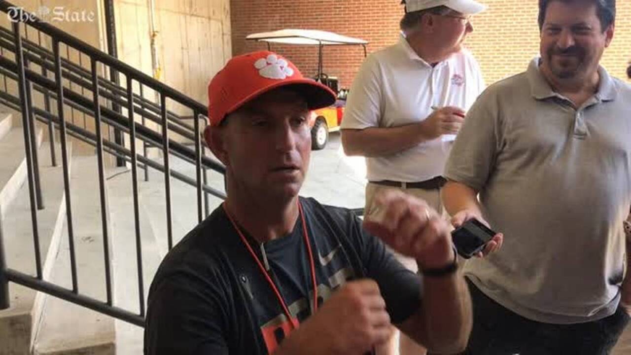Dabo Swinney talks Hunter Johnson, Zerrick Cooper