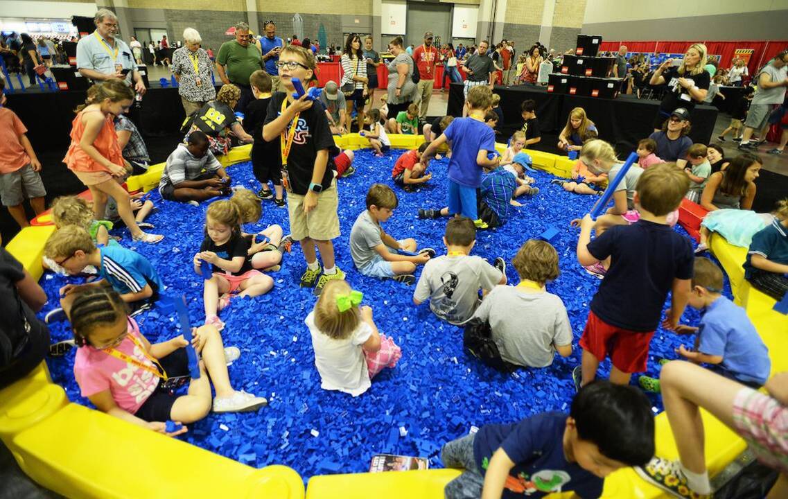 Millions of LEGO bricks, everywhere you look
