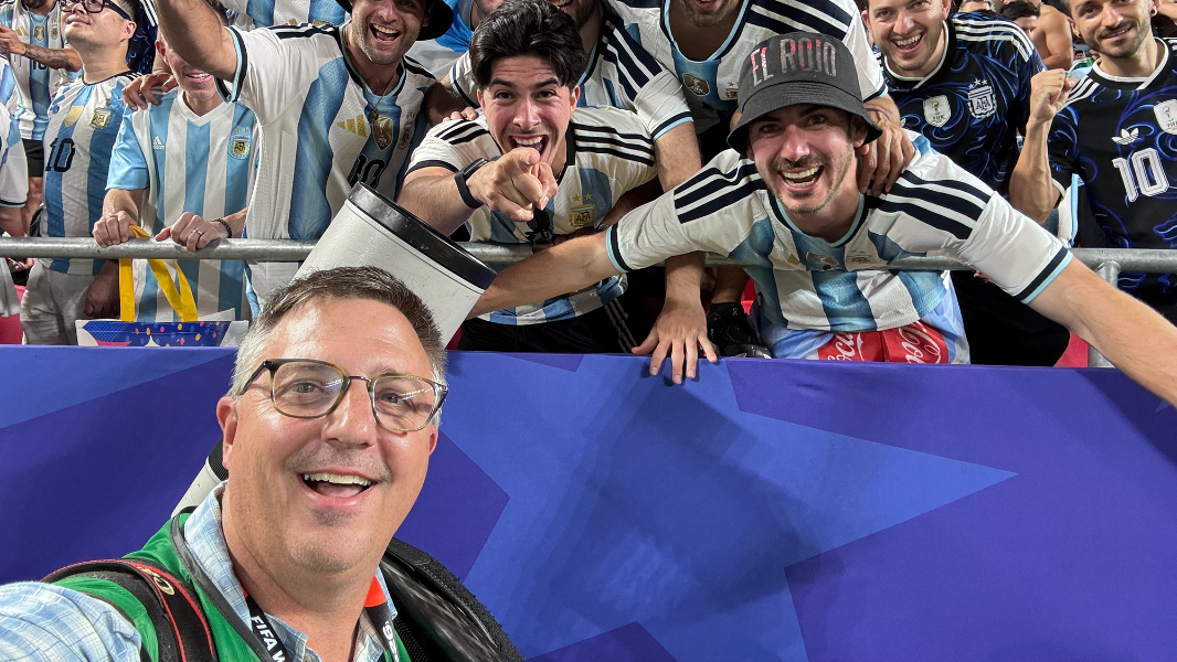 Behind the scenes at covering the World Cup