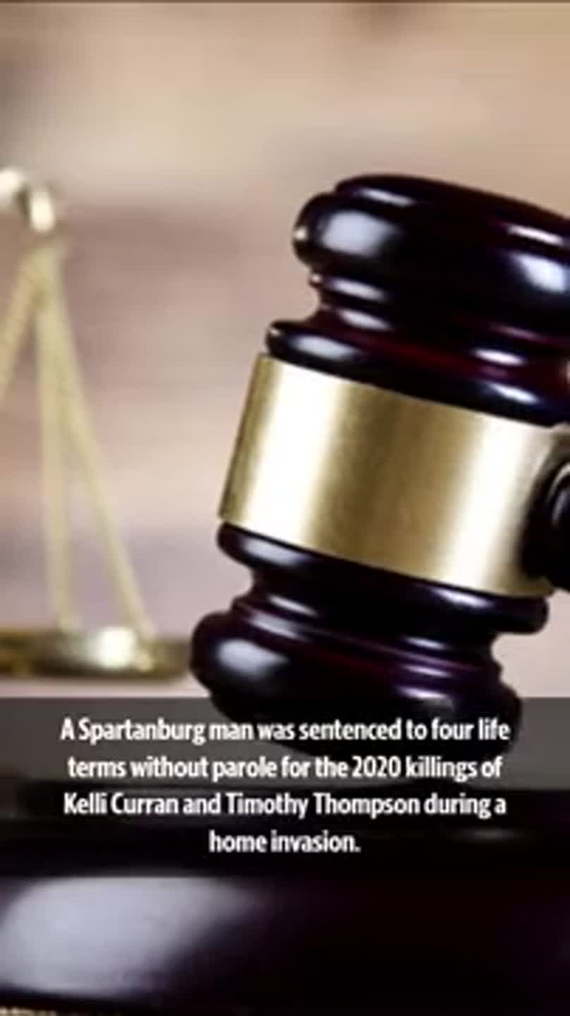Spartanburg man gets 4 life sentences behind double murder