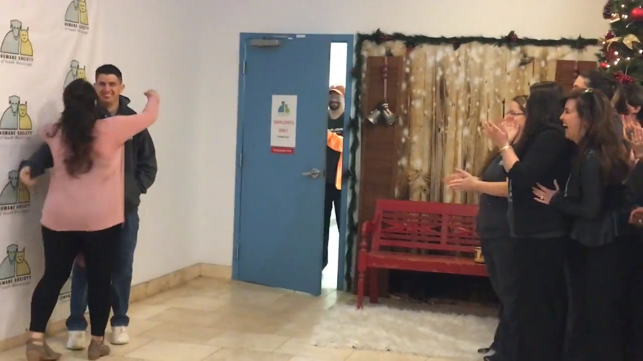 Celebrity dog trainer gives heartwarming surprise to Coast Humane Society volunteer