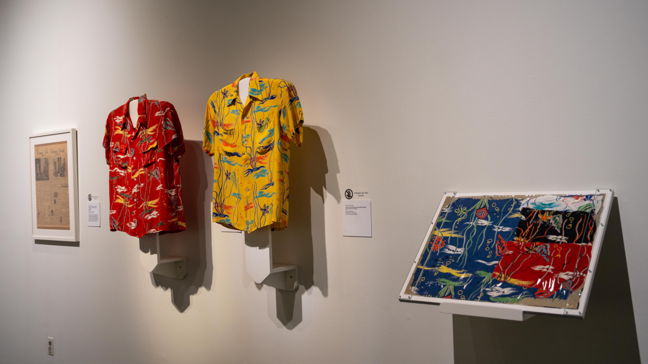 Nothing boring about these shirts on display at the WA History Museum through September
