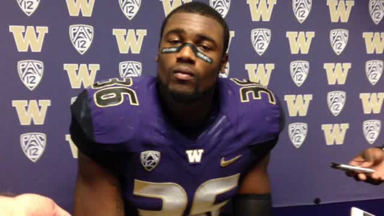 VIDEO: Huskies linebacker Azeem Victor after win over Utah State