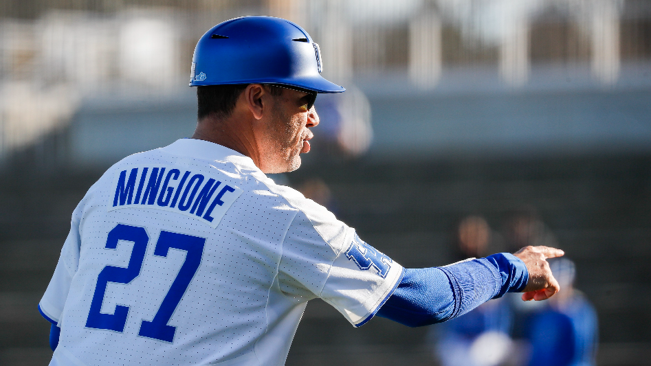 'We're back.' Nick Mingione believes healthy UK baseball team is ready for NCAA Tournament