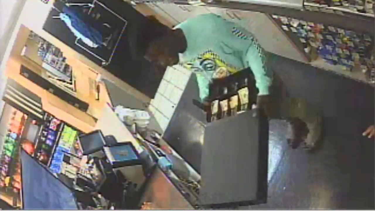 Surveillance Shows Wild Altercation At Gas Station In Belleville Security video of armed robbery at Belleville IL gas station