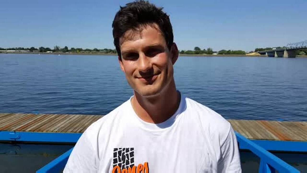Hydroplane racer Andrew Tate on the Columbia