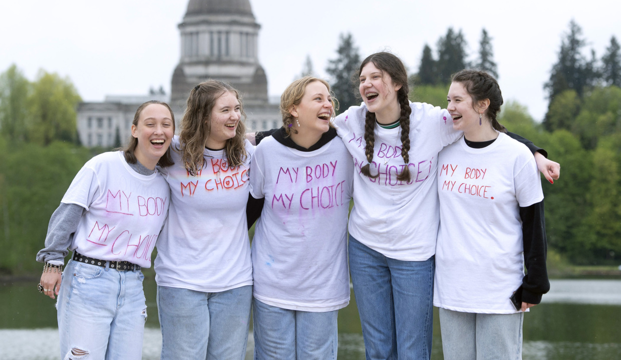 Students walk-out over possible Roe v Wade repeal