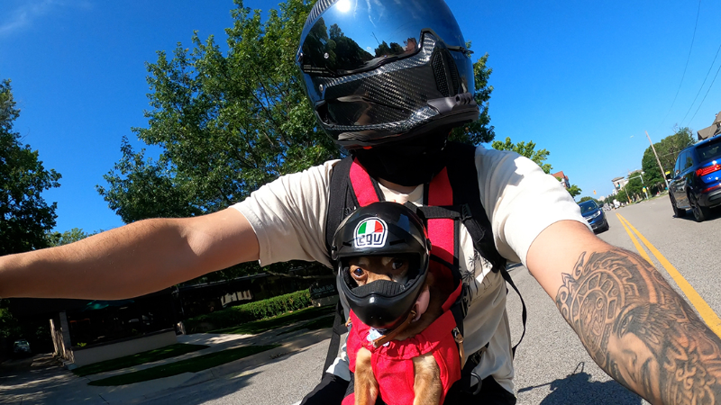 Man and his best friends cruise around Wichita together