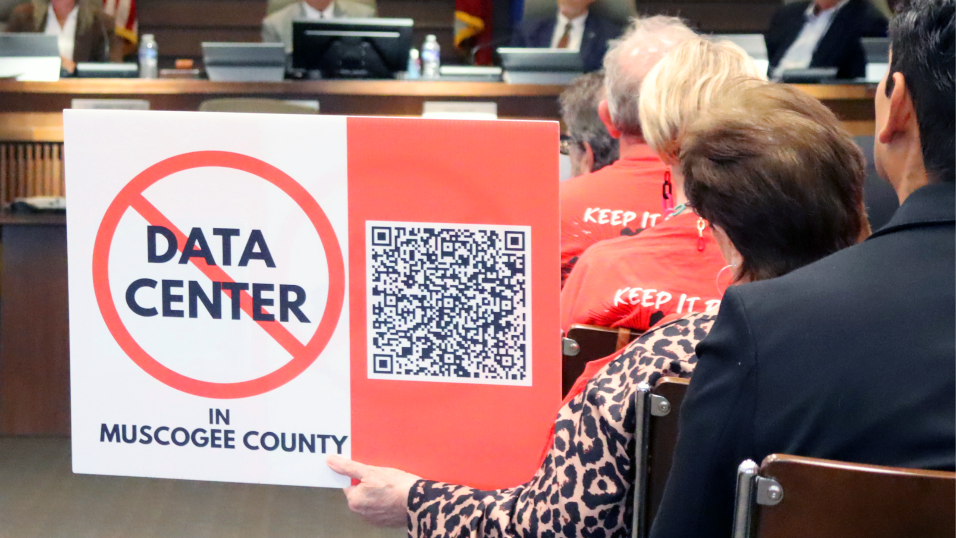City council meeting erupts in shouts over proposed data center in Columbus, GA