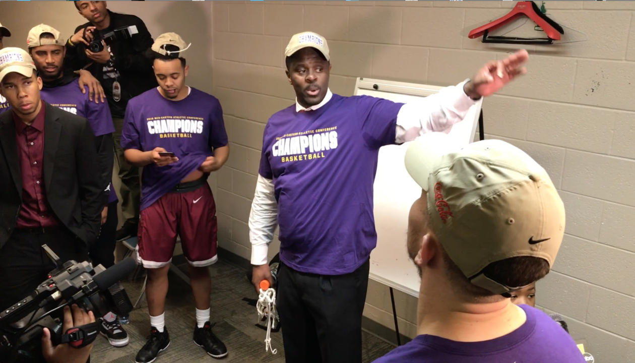 Watch Coach LeVelle Moton’s emotional words to his team after MEAC championship