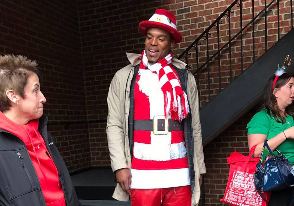 Cam Newton gives back to Charlotte in annual Santa Cam’s Surprise Sleigh