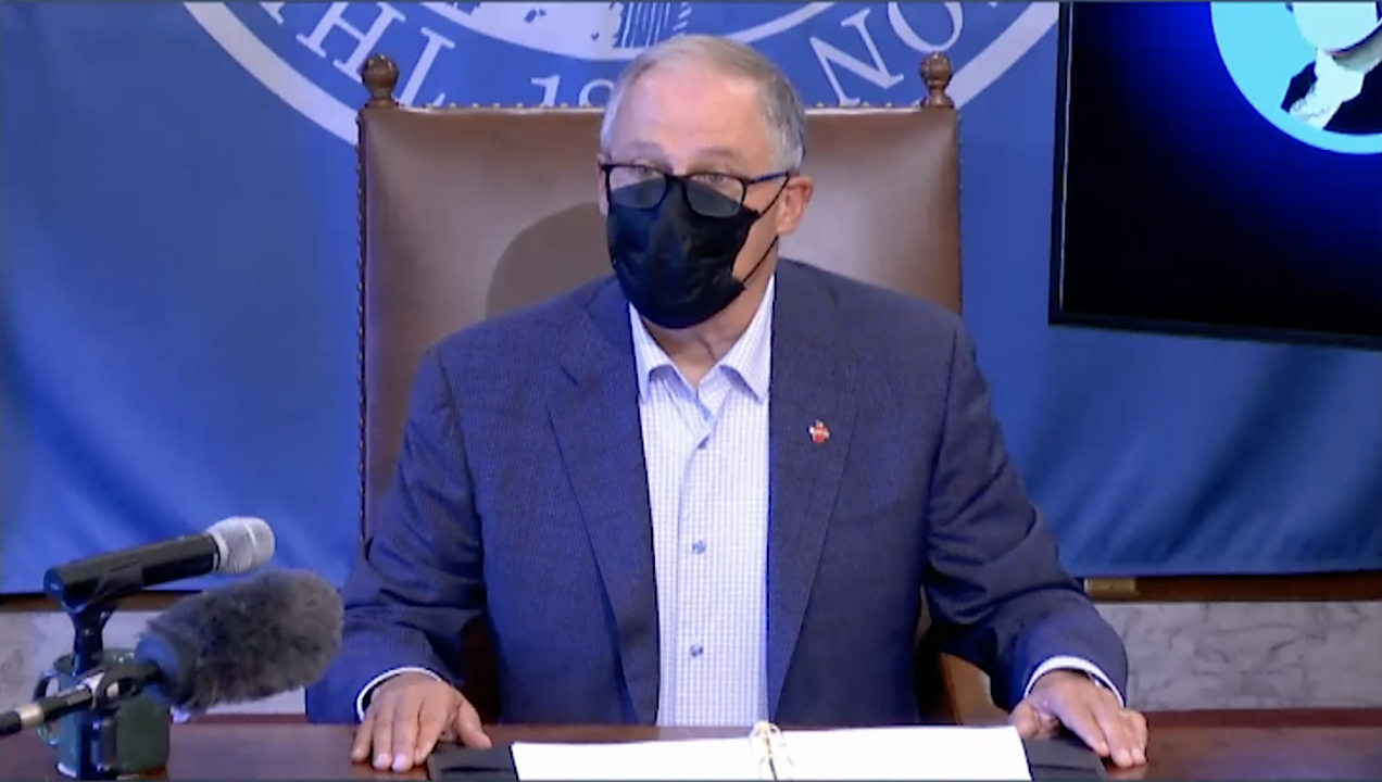 Watch: Gov. Jay Inslee spoke Tuesday (Oct. 20) about Washington state’s COVID-19 response