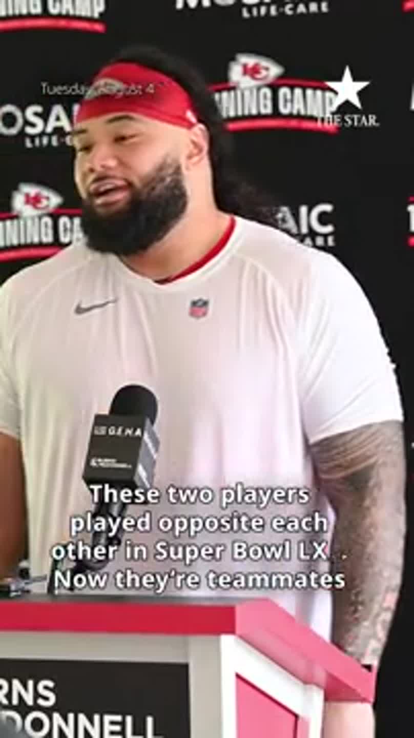 These two players faced off in Super Bowl LX, now they are Chiefs teammates