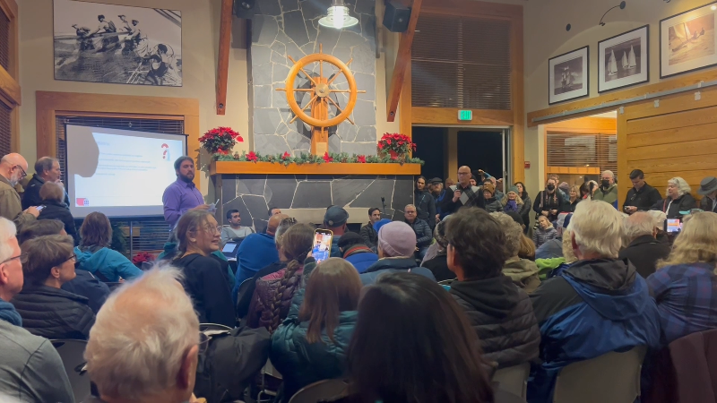 “Get out!” - Hundreds show up in opposition to proposed Whatcom County metal shredder