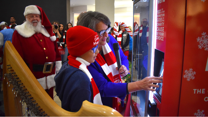 Holiday giving opportunities at Modesto mall include a jackpot for charities