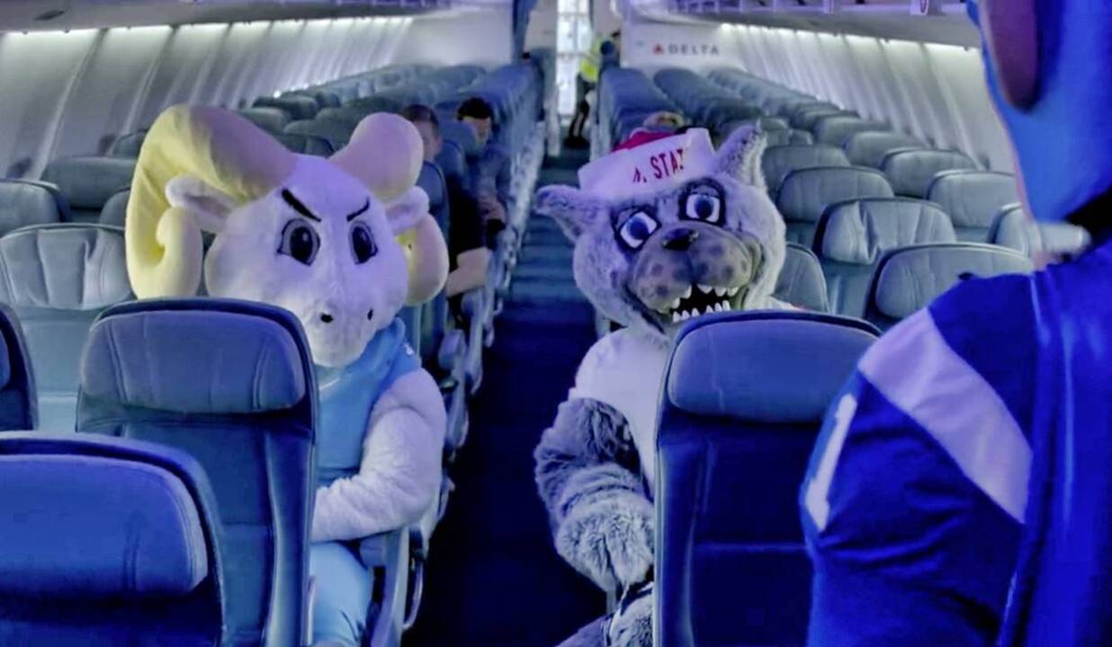UNC, Duke and N.C. State mascots have some rivalry fun