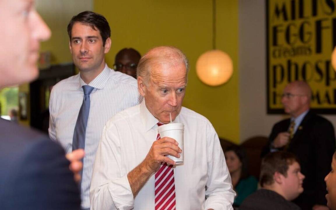 She made Biden a chocolate milkshake; he tipped her $20