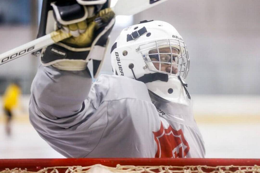 Goalie with special needs finds home on the ice