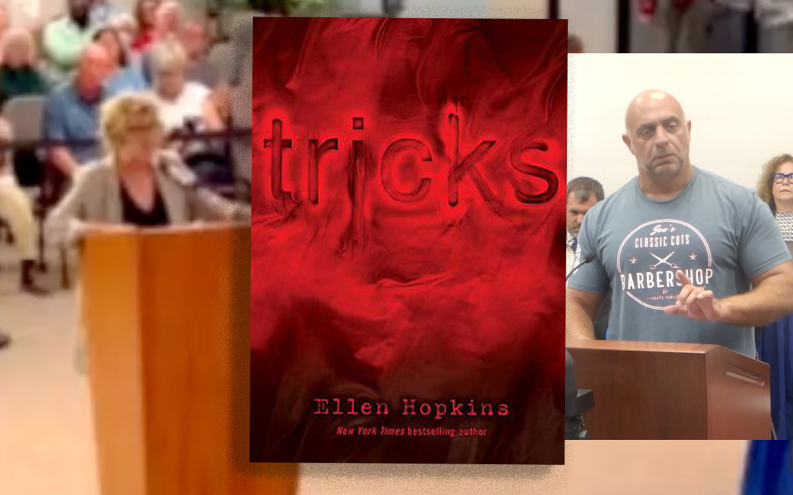 A retired educator says books should never be removed from school libraries